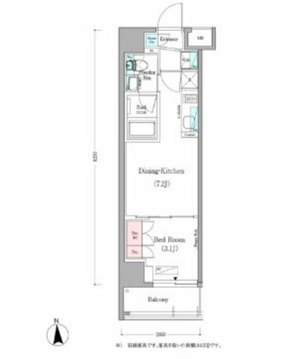 アーバネックス蔵前 301 間取り図