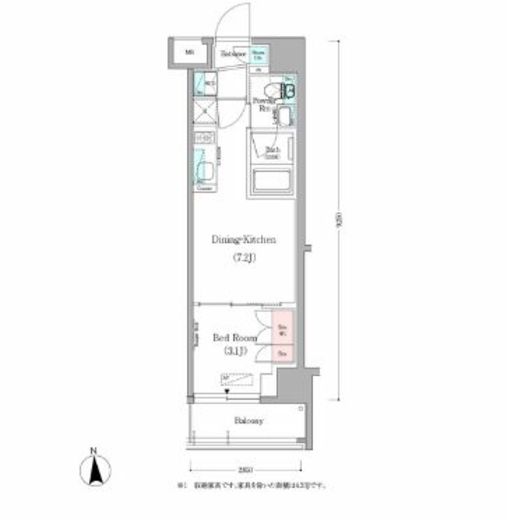 アーバネックス蔵前 502 間取り図