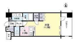 クオリアYZ恵比寿 10階 間取り図