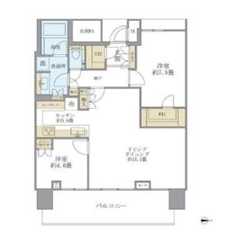 ベイズタワー＆ガーデン 12階 間取り図