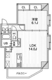 コスモリード新中野 603 間取り図