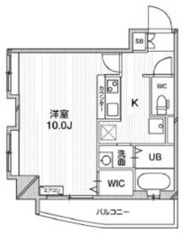 コスモリード新中野 802 間取り図