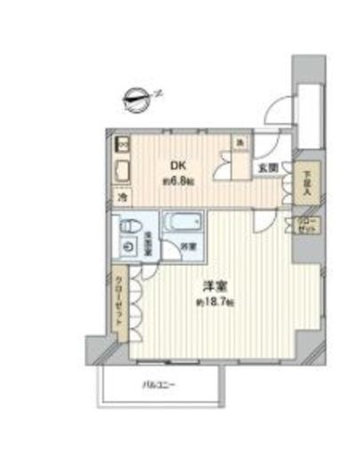 アクシア麻布 6階 間取り図
