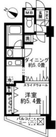 ルシェール赤坂 6階 間取り図