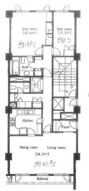 麻布テラスアパートメント 405 間取り図