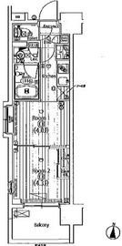 ガーラ・アヴェニュー木場 2階 間取り図