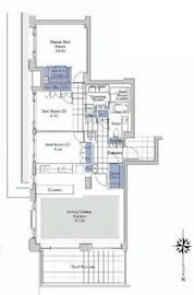 プライムメゾン御殿山 E403 間取り図