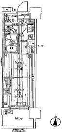 ガーラ・アヴェニュー木場 2階 間取り図