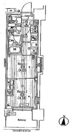 ガーラ・アヴェニュー木場 2階 間取り図