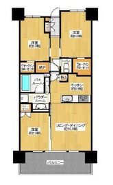 シティハウス笹塚レジデンス 3階 間取り図