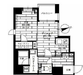 ステージグランデ蔵前 2階 間取り図