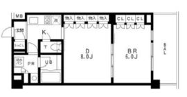 レジディア池袋 405 間取り図