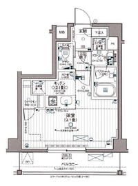 デュオステージ本郷 3階 間取り図