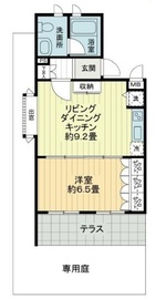 コムロンド千駄ヶ谷フラッツ 1階 間取り図