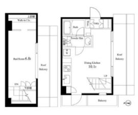 エルヴィータ代々木 501 間取り図