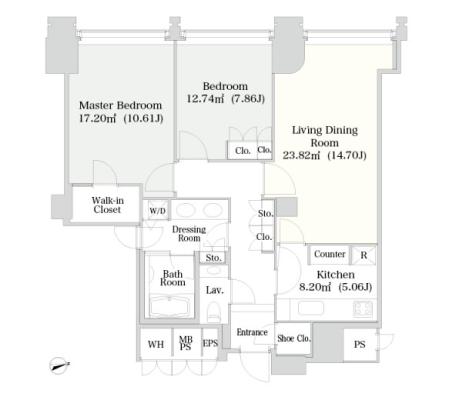 ラ・トゥール千代田 3110 間取り図