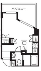 ガーデン代々木八幡 204 間取り図