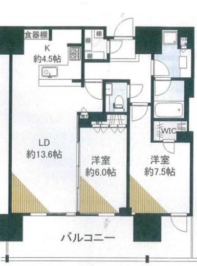 グランドヒルズ恵比寿 18階 間取り図