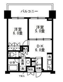 レジディア錦糸町 1008 間取り図