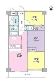 ボヌール都立大学弐番館 204 間取り図