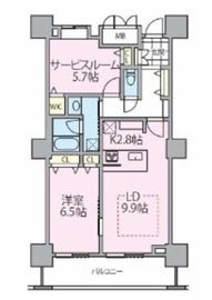 ロイヤルパークスタワー南千住 1903 間取り図