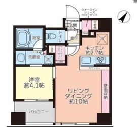 アスコットパーク日本橋浜町アルテ 9階 間取り図