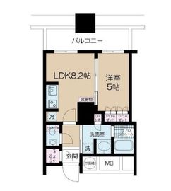 ザ・パークハウス西新宿タワー60 7階 間取り図