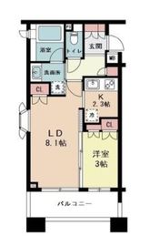 ダイナシティ新中野 6階 間取り図