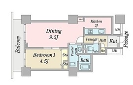 天王洲ビュータワー 2303 間取り図