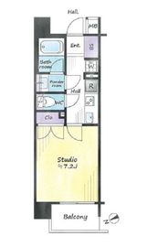 セレビア新宿御苑前 5階 間取り図