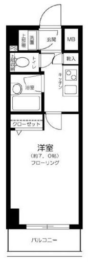 パレステュディオ渋谷イースト 2階 間取り図