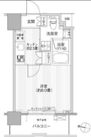 コスモグランス南品川 505 間取り図