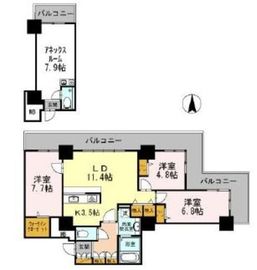 品川シーサイドビュータワー1 601 間取り図