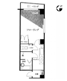 バロックシティ麻布十番 601 間取り図