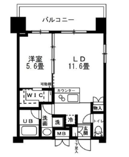 レジディア錦糸町 1309 間取り図