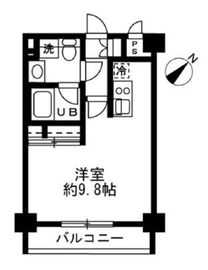 レジディア麻布十番2 604 間取り図