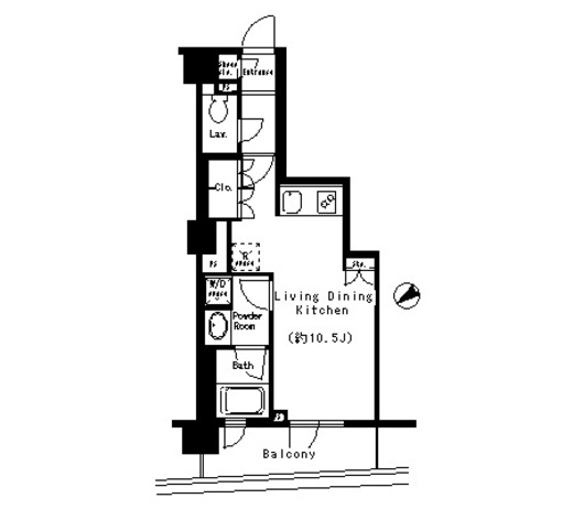 エスティメゾン四谷坂町 404 間取り図