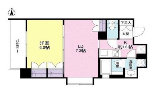 リバーレ池袋 601 間取り図