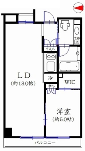 東日本橋デュープレックスポーション 12階 間取り図