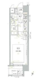 クレイシア芝浦 8階 間取り図