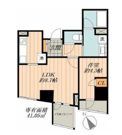 リビオレゾン東銀座 3階 間取り図