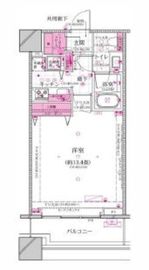 コンシェリア西新宿タワーズウエスト 19階 間取り図