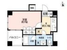 アパガーデンズ新宿戸山公園 1階 間取り図