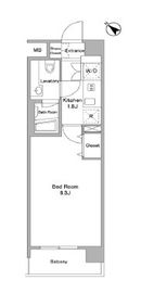 BPRレジデンス代々木初台 304 間取り図