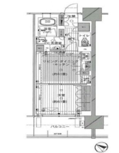 東京ミッドベイ勝どき 5階 間取り図