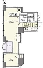 ベルドゥムール東京八丁堀 10階 間取り図