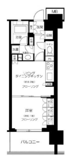 東京ミッドベイ勝どき 4階 間取り図