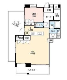 ファミール表参道ベルファース 13階 間取り図