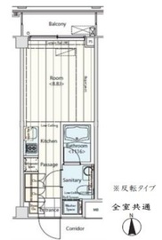 イプセ蒲田ウエスト 218 間取り図