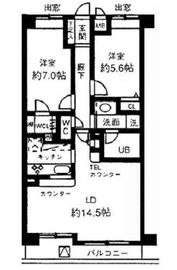 シルフィード南平台 4階 間取り図